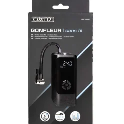 Gonfleur électrique sans fil 10 bar 20L/min USB auto moto vélo