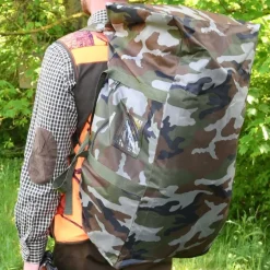 Grand sac de Chasse 3 poches extérieures camo 70L