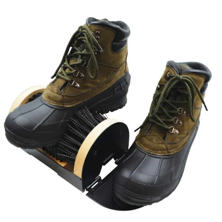 Gratte bottes 4 brosses nylon rigide 23x15cm + repose bien