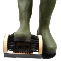 Gratte bottes 4 brosses nylon rigide 23x15cm + repose bien
