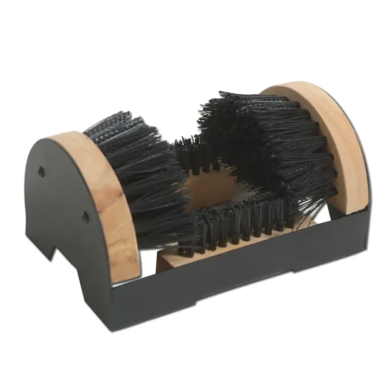 Gratte bottes 4 brosses nylon rigide 23x15cm + repose bien