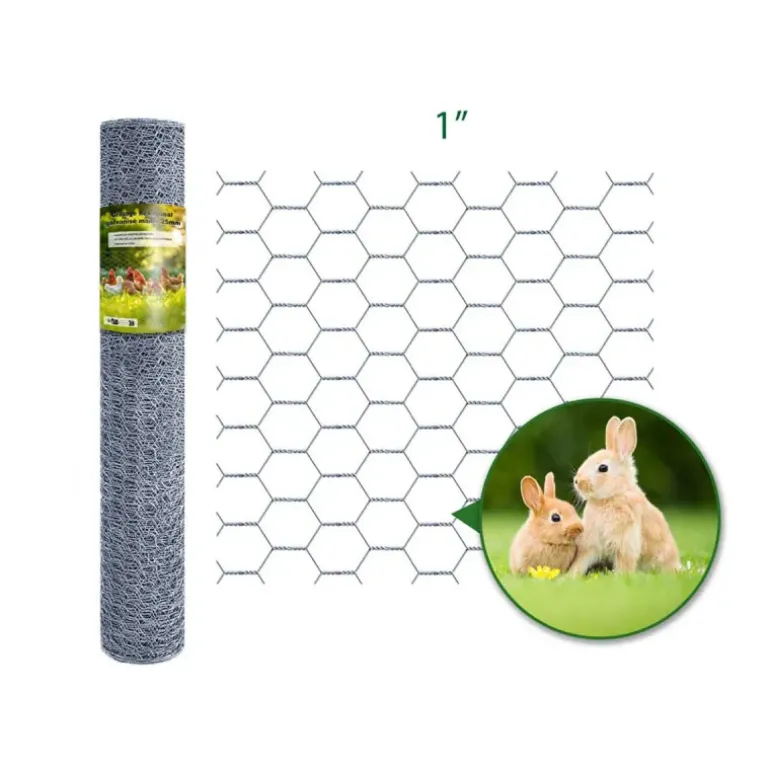 Grillage hexagonal galvanisé maille 25mm - Hauteur 1m - Longueur 10m
