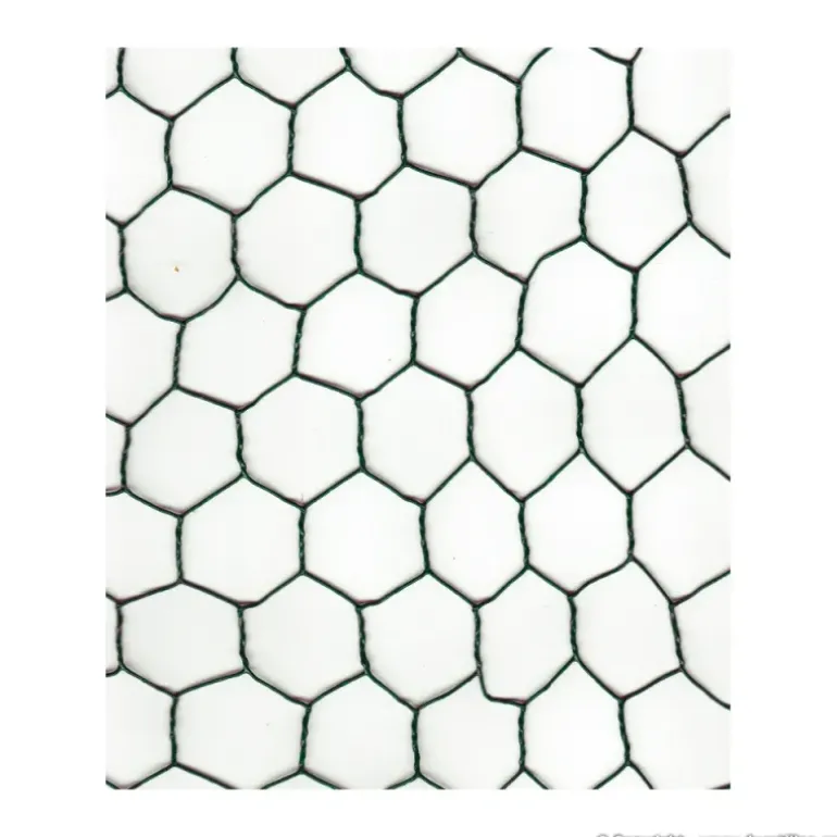 Grillage maille hexagonale 25mm plastifié vert hauteur de 0,5 m