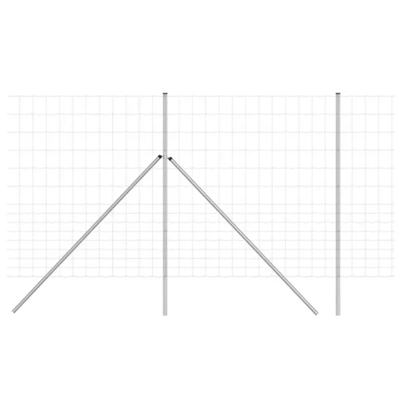 Grillage Rempart Lourd Galvanisé 2x50m - Mailles Progressives 15cm