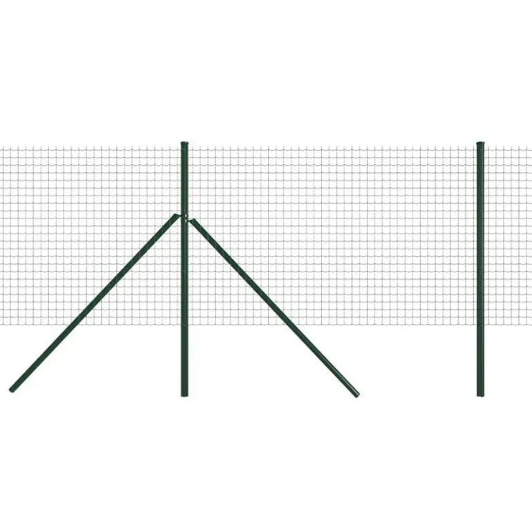 Grillage rouleau galvanisé PVC 1,20m x 20m - Maille 5x5cm Ø3mm