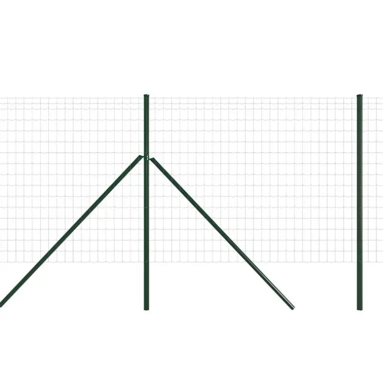 Grillage rouleau galvanisé PVC 1,50m x 20m - Maille 75x100mm Ø2,1mm
