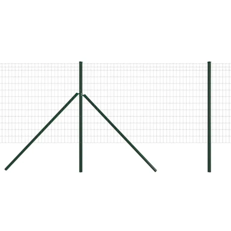 Grillage rouleau 20m hauteur 120cm - Maille 75x100mm - Fil Ø2,1mm PVC vert