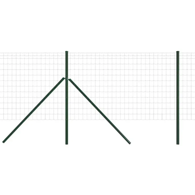 Grillage rouleau 1,50m x 20m - Maille 50x100mm - Fil Ø2,5mm PVC vert