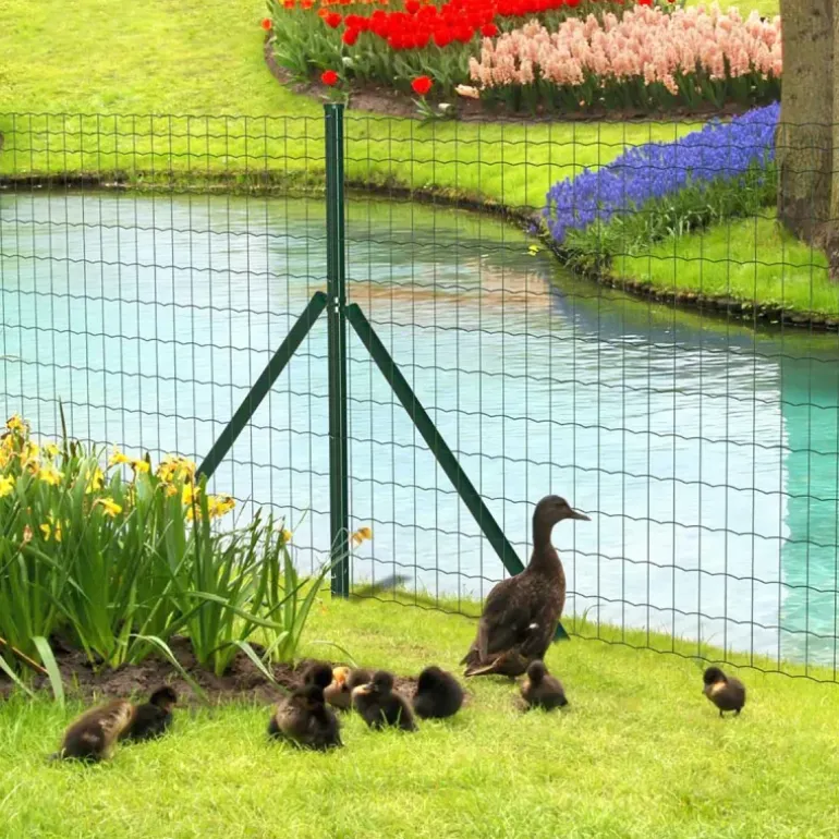 Grillage rouleau 1,50m x 20m - Maille 50x100mm - Fil Ø2,5mm PVC vert