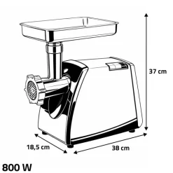 Hachoir à viandes électrique 800 Watts 60 kg/heure
