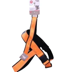 Harnais norvégien réfléchissant orange néoprène nylon 60-70cm