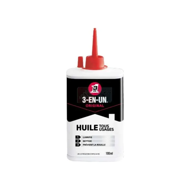 Huile tous usages burette 100ml avec bec verseur