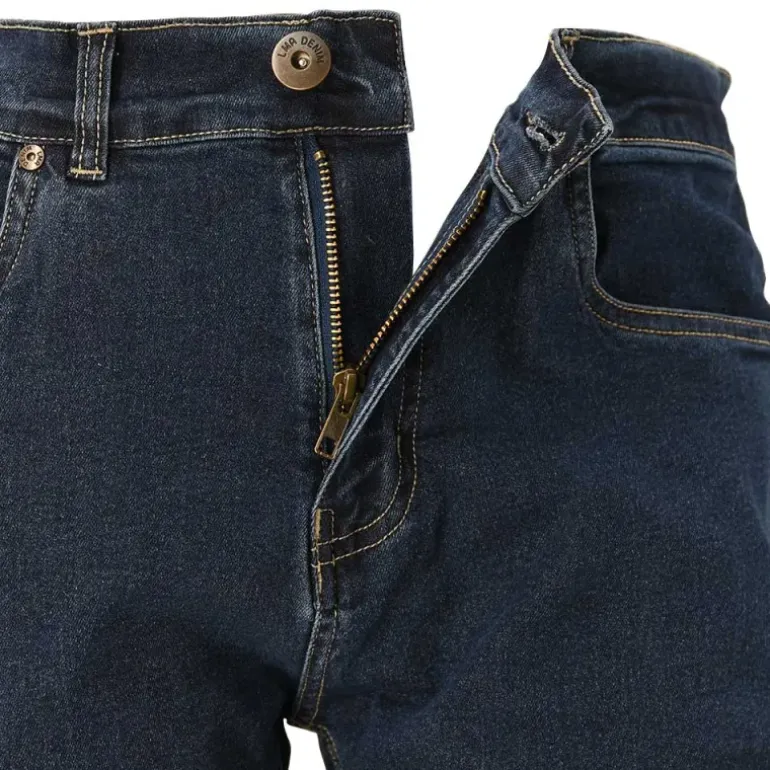 Jeans coupe droite Andrew 5 poches coton bleu moyen 40 à 54