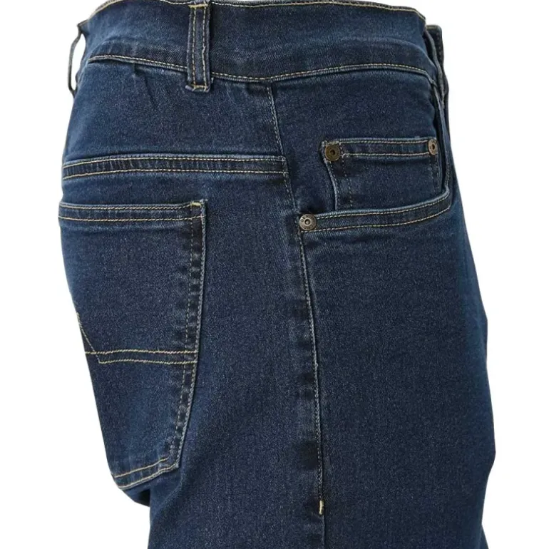 Jeans coupe droite Andrew 5 poches coton bleu moyen 40 à 54