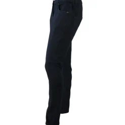 Jeans femme coupe confort coton polyester bleu foncé 38 à 54