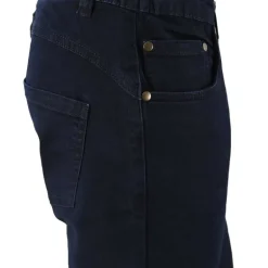 Jeans femme coupe confort coton polyester bleu foncé 38 à 54