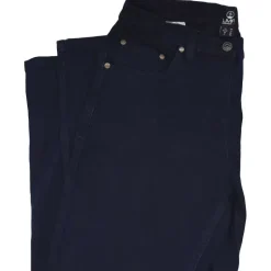 Jeans femme coupe confort coton polyester bleu foncé 38 à 54