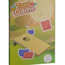 Jeu de Cornhole Extérieur en MDF avec 4 Sacs - 39x26 cm