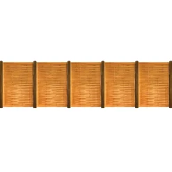 Kit 36 m de clôture bois - Hauteur 180x2,5 cm
