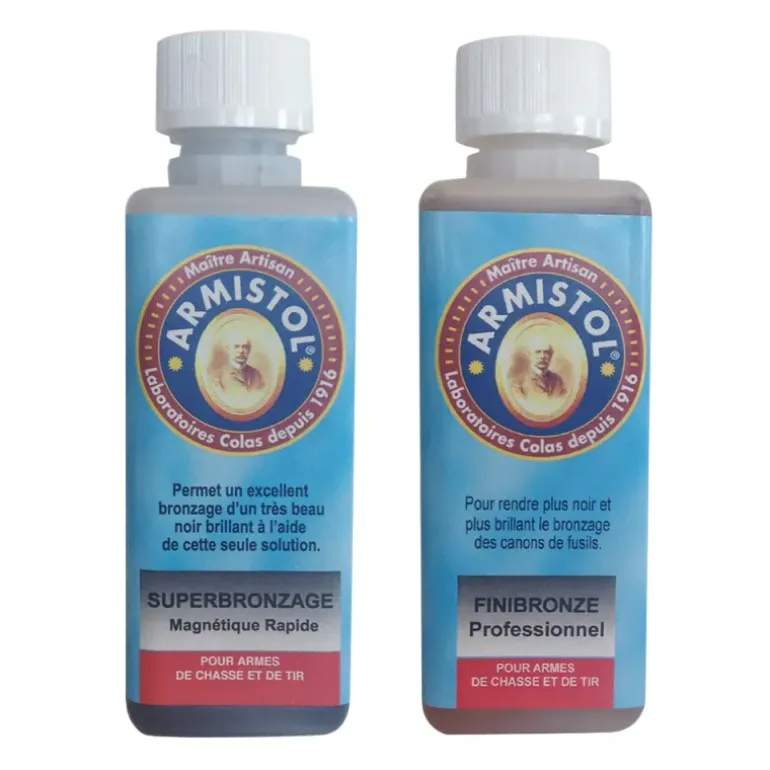 Kit bronzage pour canons fusils superbronzage + finibronze 120ml