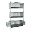 Kit complet 3 cages d'élevage lapin 102 X 50 X 190 cm
