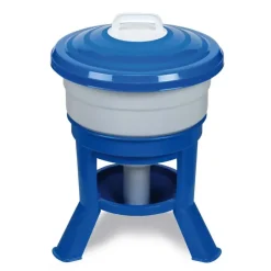Kit Impérial Mangeoire & Abreuvoir 30L pour Volailles - Bleu/Rouge/Blanc