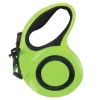 Laisse rétractable 5m sangle réfléchissante chien 40kg jaune