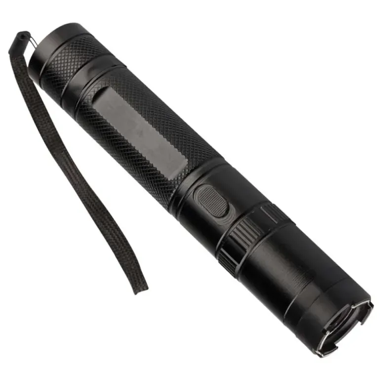 Lampe shocker 10 000 000V 270 lumens alu noir 17 x Ø 3.2 cm