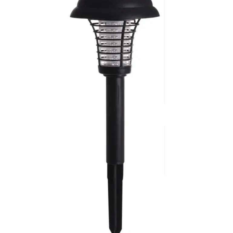 Lampe Solaire LED Anti-Moustiques - Blanc Anti-UV - Autonomie 6 à 8h