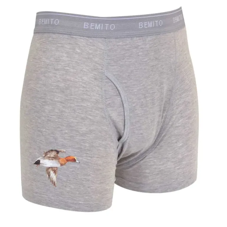 Lot 3 Boxers canard cerf sanglier élastique coton doublé M à 3XL