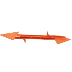 Lot 2 piquets de battue angle tir 30° orange