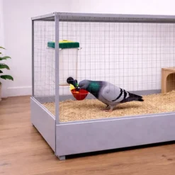 Lot de 5 abreuvoirs de cage à coupelle large 1L Olba
