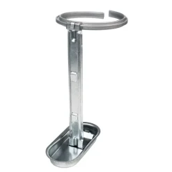 Lot de 2 abreuvoirs porte-bouteille pour cages en plastique gris - NOVITAL
