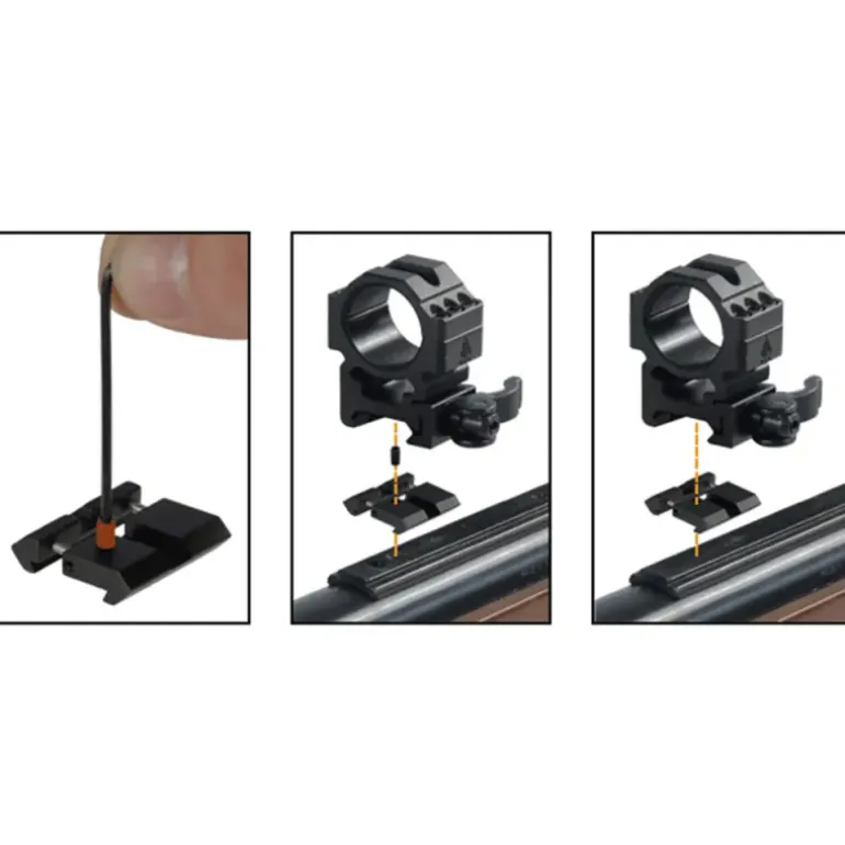 Lot de 2 adaptateurs rails 11mm à 21mm picatinny / weaver