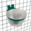 Lot de 10 Bols aluminium mangeoire - abreuvoir multi animaux ø10cm