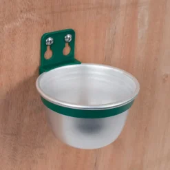 Lot de 10 Bols aluminium mangeoire - abreuvoir multi animaux ø10cm