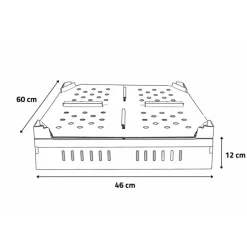 Lot de 25 boîtes transport poussins carton empilables 46 X 60 X 12 cm