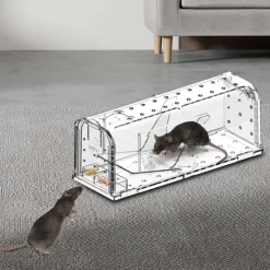 Lot de 2 cages à souris en plastique résistantes avec aération