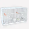Lot de 3 cages d'élevage oiseaux équipées et superposables avec clips