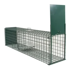 Lot de 5 Cages Renard à Appât robuste en maille carrée 13kg 140x30x35cm