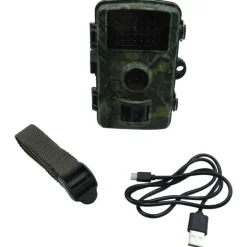 Lot de 2 caméras chasse 12 MP camouflage LEDs invisibles + 16 piles + 2 cartes SD