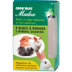 Lot de 2 Croq'bloc Bloc à ronger lapins et rongeurs 200 g