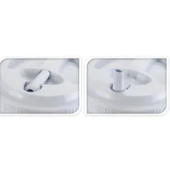 Lot de 3 Distributeurs de Boisson en Plastique - Capacités 7,5L, 2,4L et 1,25L - Bleu et Blanc