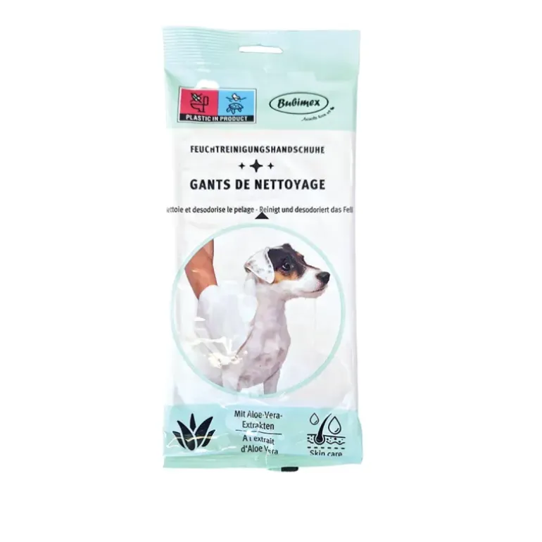 Lot de 5 Gants de Nettoyage Jetables pour Chien - Hygiène Pratique et Douce