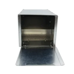 Lot de 10 Mangeoires trémie acier galva 1 compartiment
