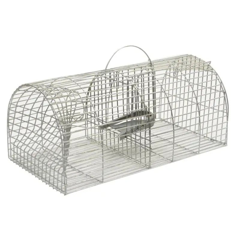 Lot de 3 Nasses à rat acier galvanisé 38 X 23 X 17 cm