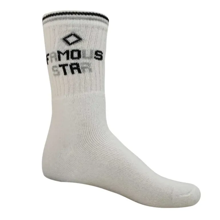 Lot de 3 paires de chaussettes sport coton blanches