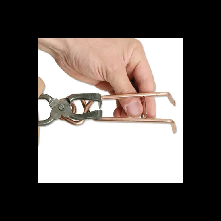 Lot de 10 pièges à taupes Putange traditionnels en acier cuivré + pince