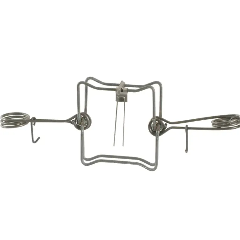 Lot de 5 pièges en X Conibear double ressort acier brut 25 x 25 cm Homologué