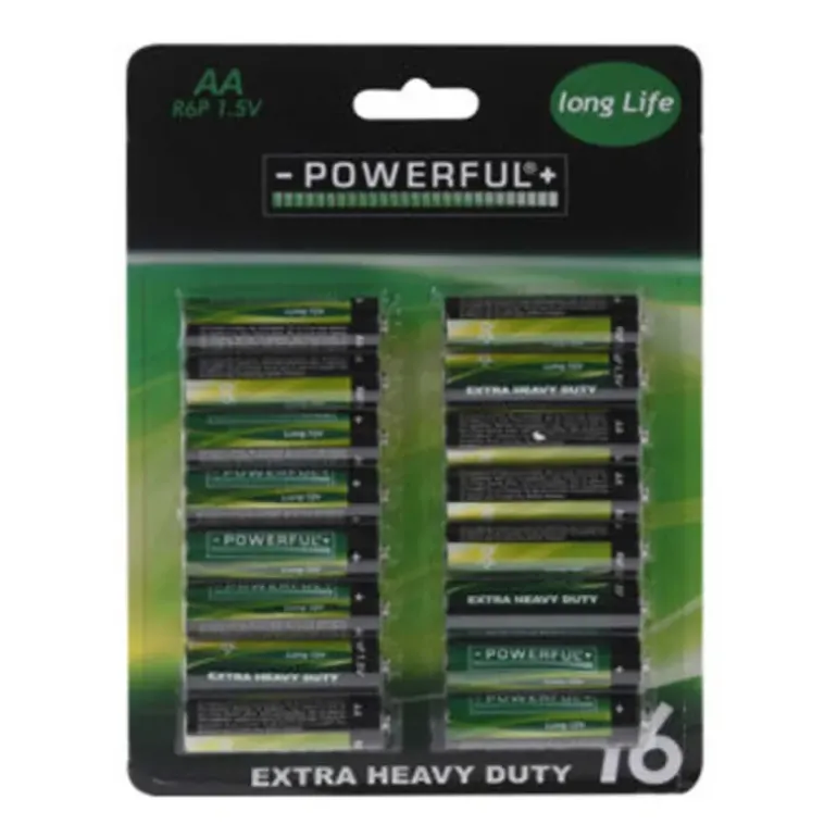 Lot de 16 piles alcalines AA/LR06 – Puissance longue durée 1,5 V